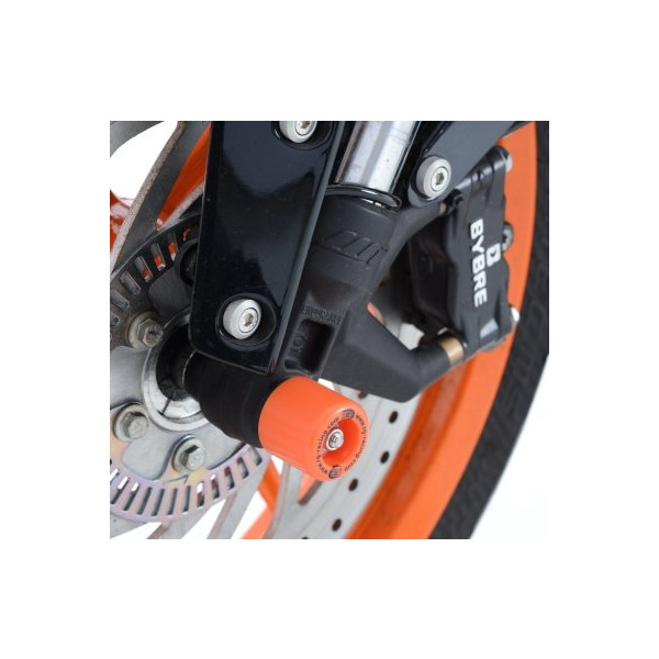 R&G R&G FORK PROTECTORS ORANGE KTM 125/200/390 DUKE 11- /RC 125/200/390 14- /HUS S/V 401